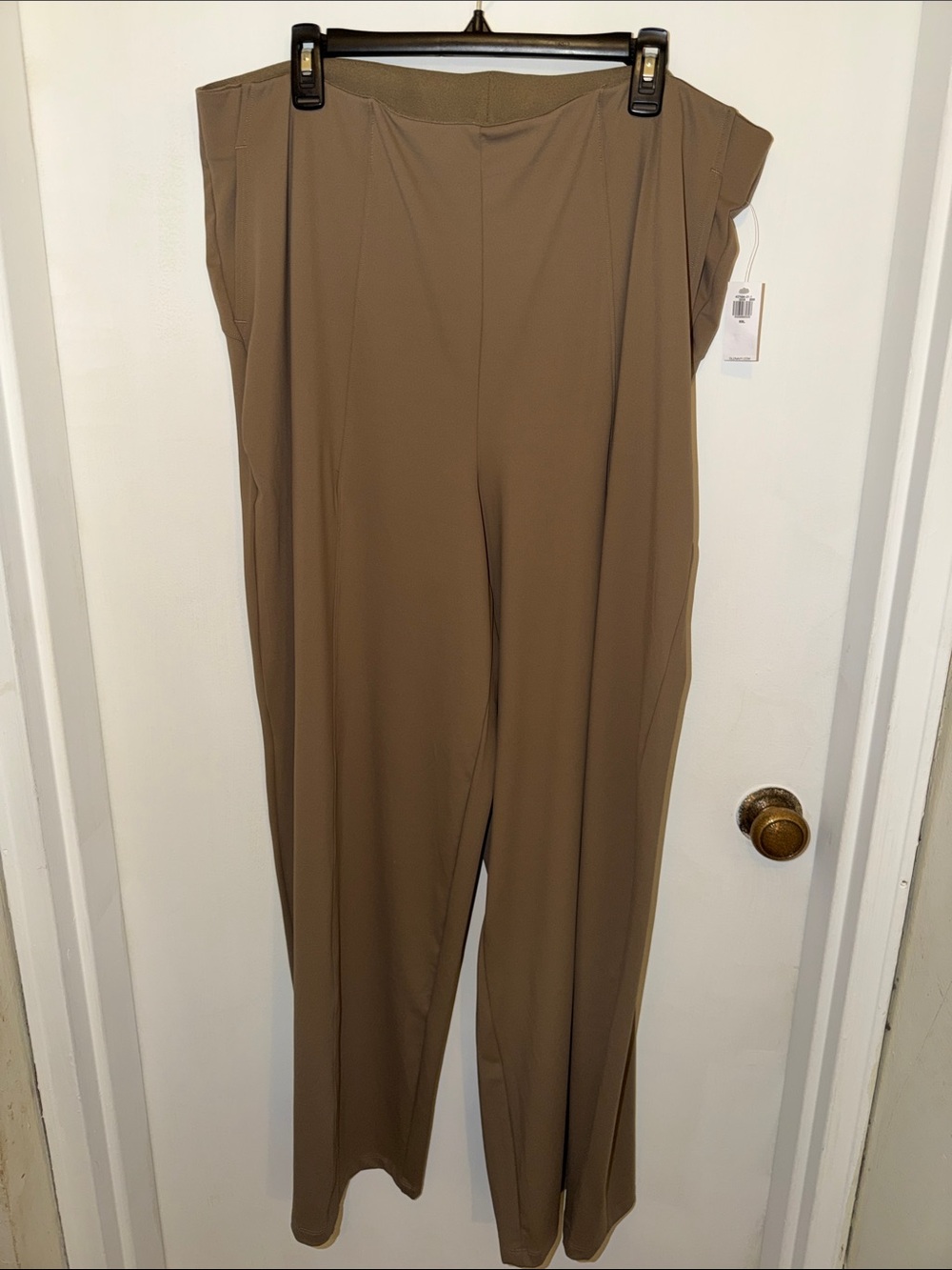Old Navy NWT Taupe High-Waist Wide-Leg Pull on Dressy Stretch Pants